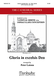 Gloria in Excelsis Deo SATB choral sheet music cover Thumbnail
